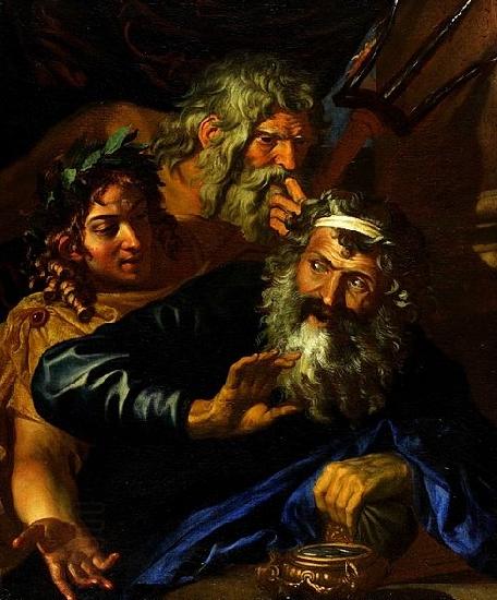 Girolamo Troppa Laomedon Refusing Payment to Poseidon and Apollo oil painting picture